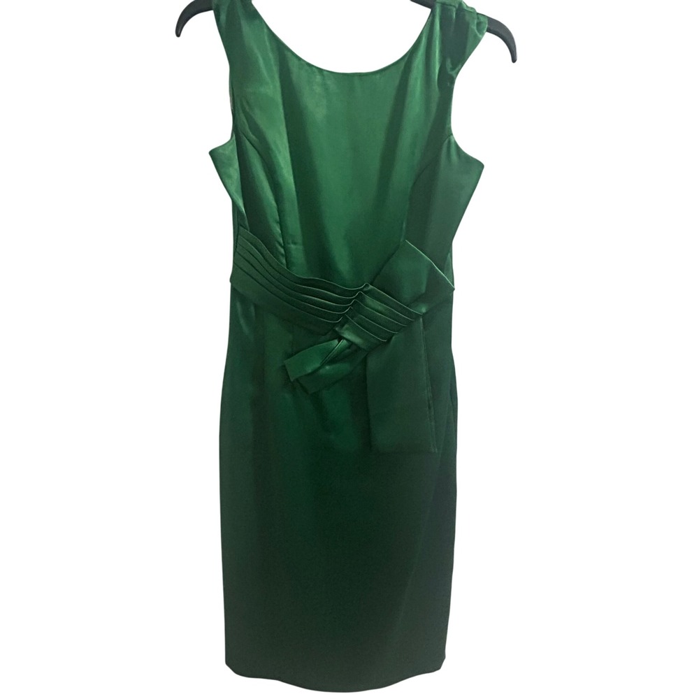 Charlotte Russe Green Dress Sleeveless‎ Sheath Cocktail Party Size Small